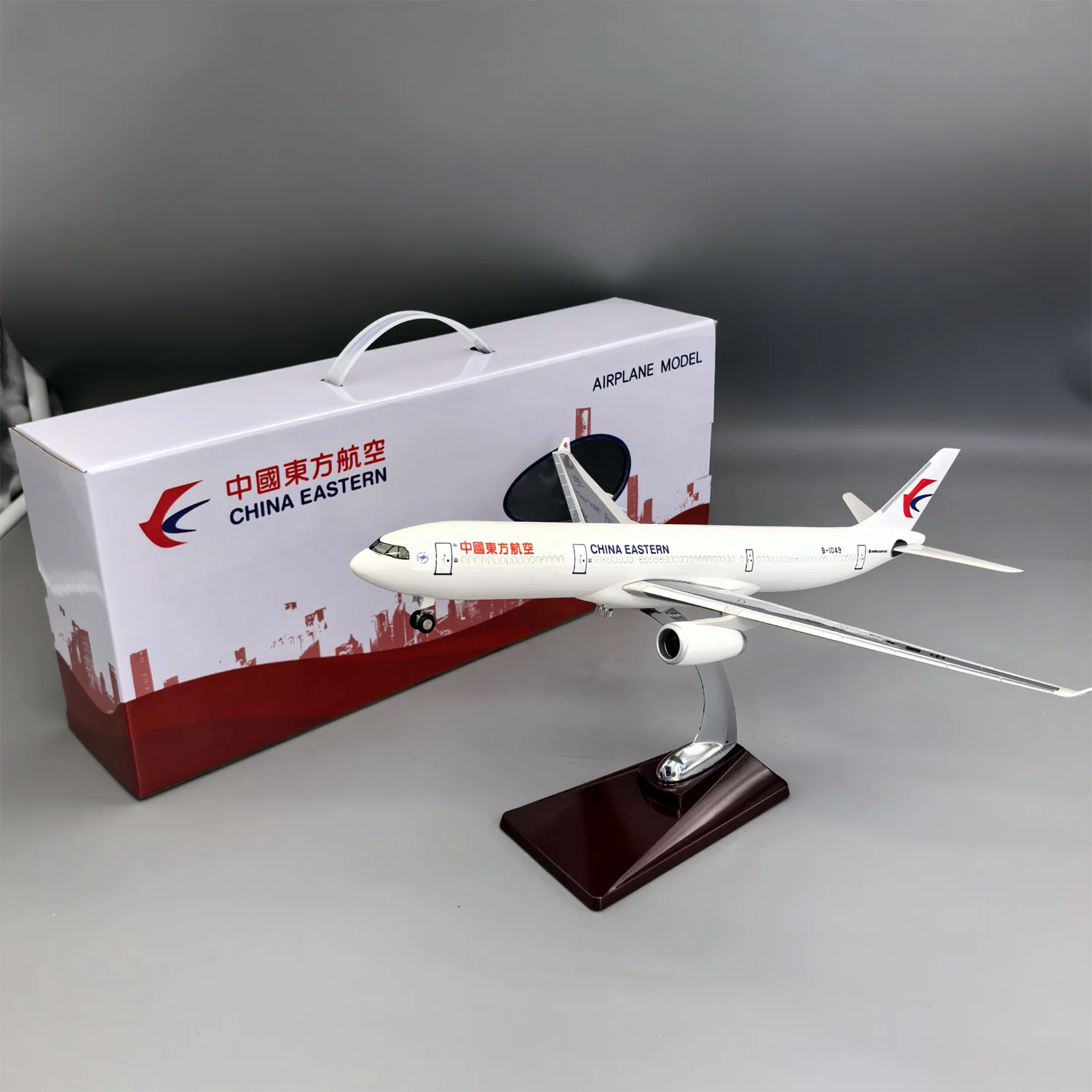 China Eastern Airbus A330-300 Aircraft Model 1:170 Scale - Premium Resin Display with Stand - 37cm/14.6" - Image 4