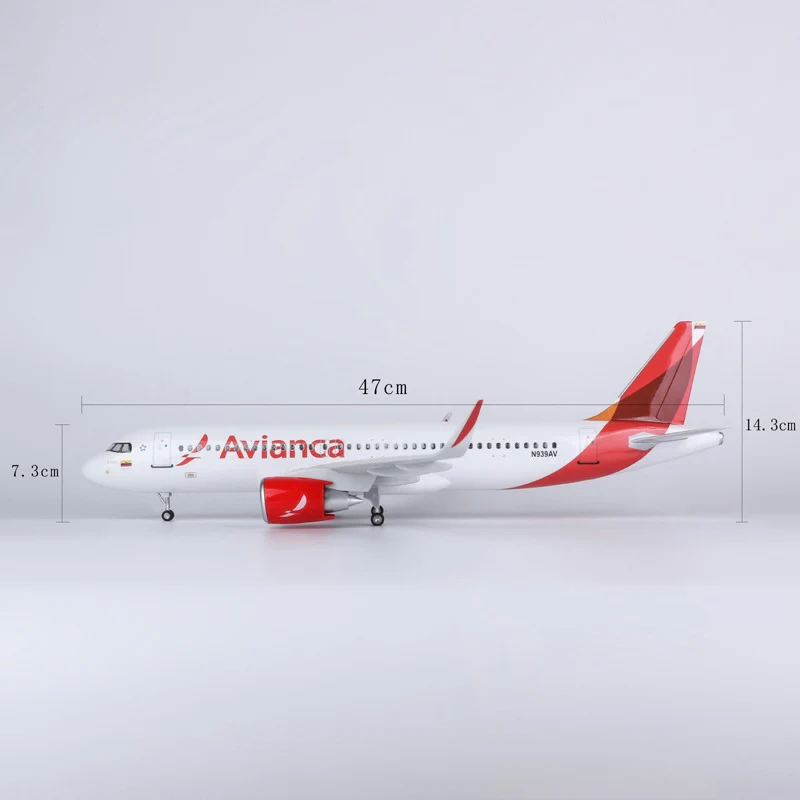 A320 Neo Avianca - Scale 1/80 - 47cm - 18,5 in - Airplane Model - Image 8