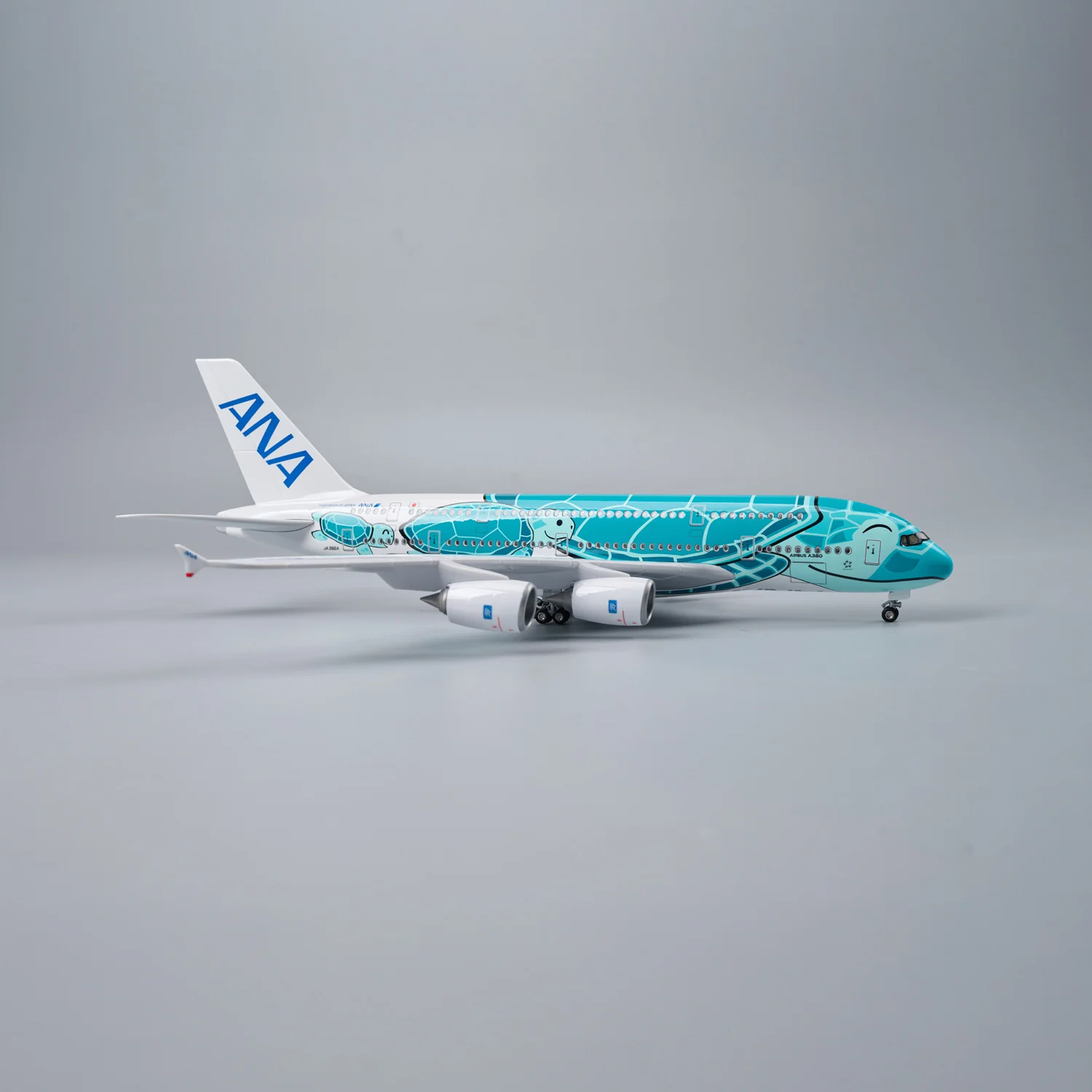 A380 ANA Japan GREEN TURTLE - SCALE 1/160 - 47CM - 18,5 IN - AIRPLANE MODEL - Image 4