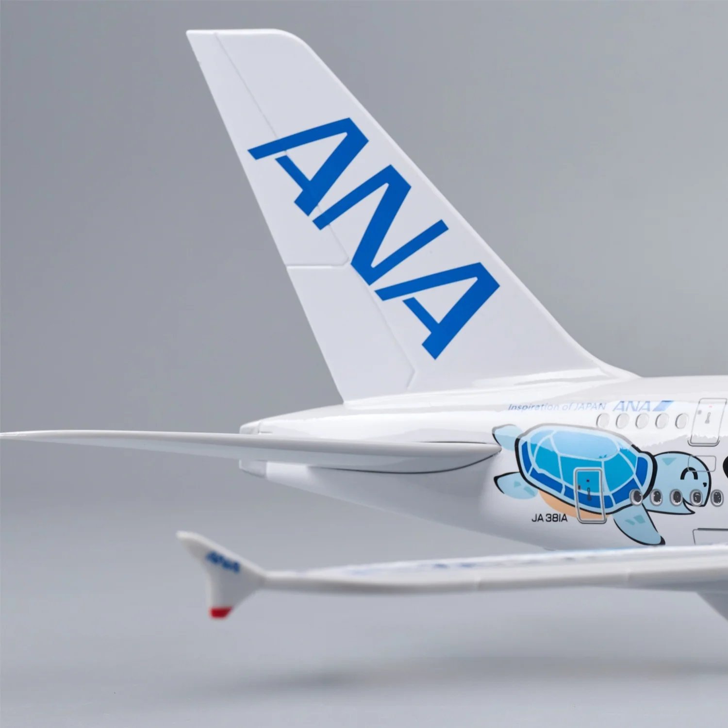 A380 ANA Japan BLUE TURTLE - SCALE 1/160 - 47CM - 18,5 IN - AIRPLANE MODEL - Image 4