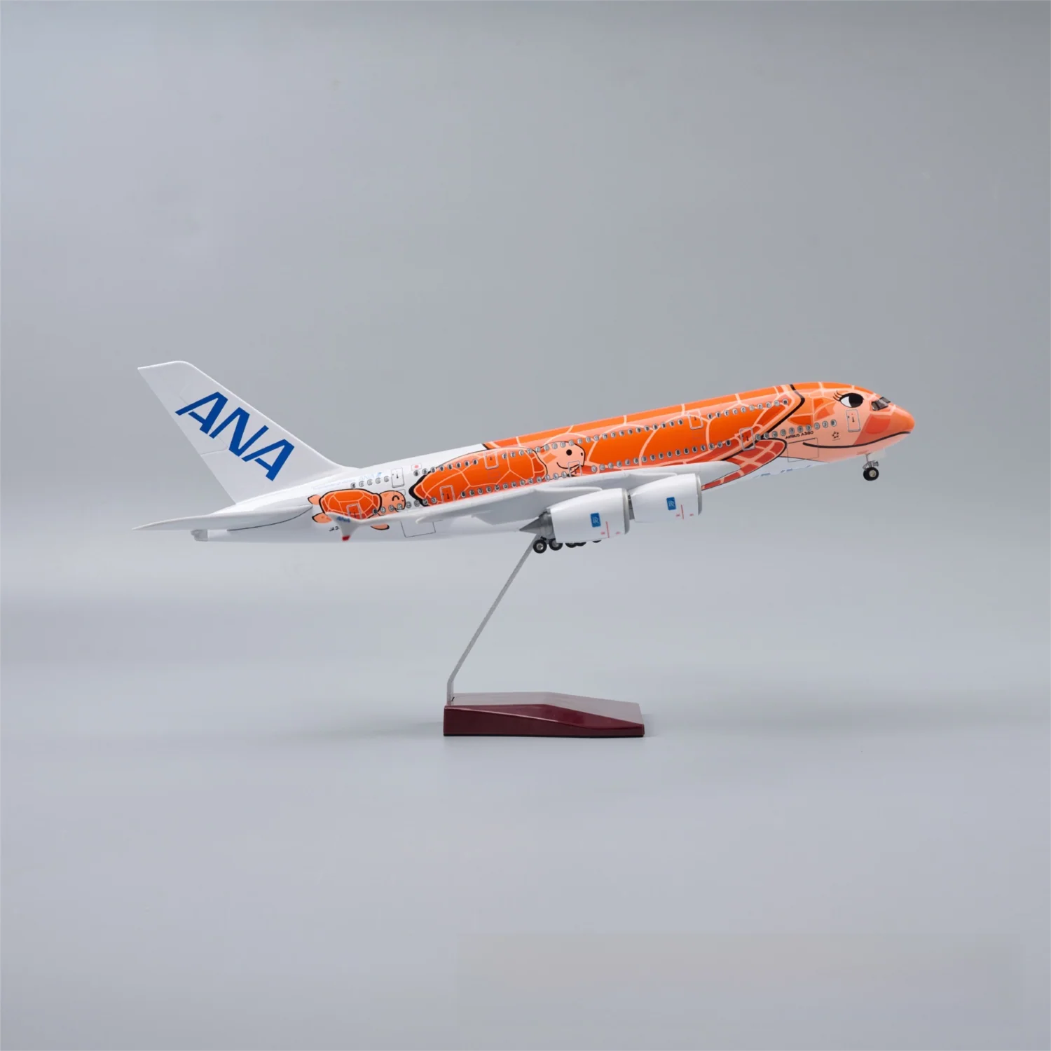 A380 ANA Japan ORANGE TURTLE - SCALE 1/160 - 47CM - 18,5 IN - AIRPLANE MODEL - Image 6