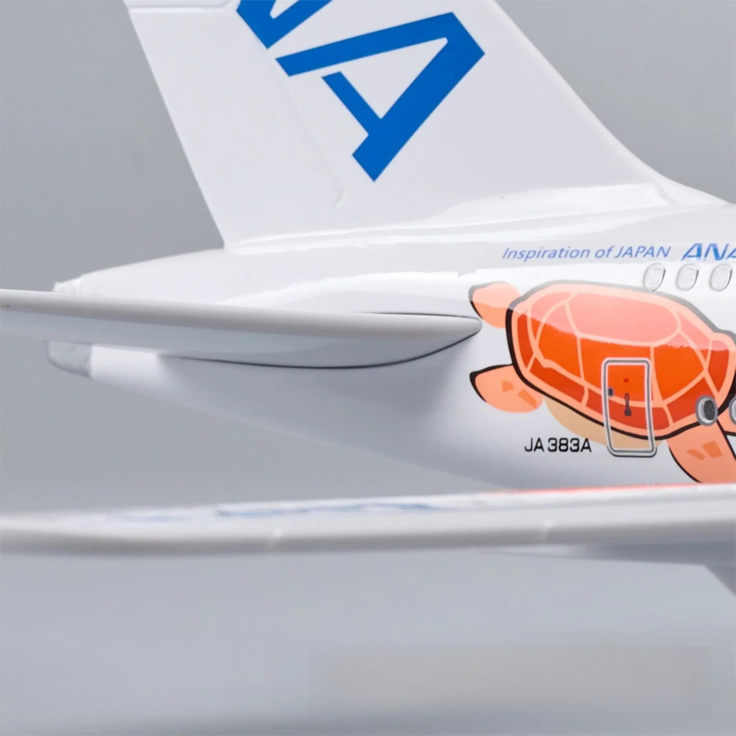 A380 ANA Japan ORANGE TURTLE - SCALE 1/160 - 47CM - 18,5 IN - AIRPLANE MODEL - Image 9