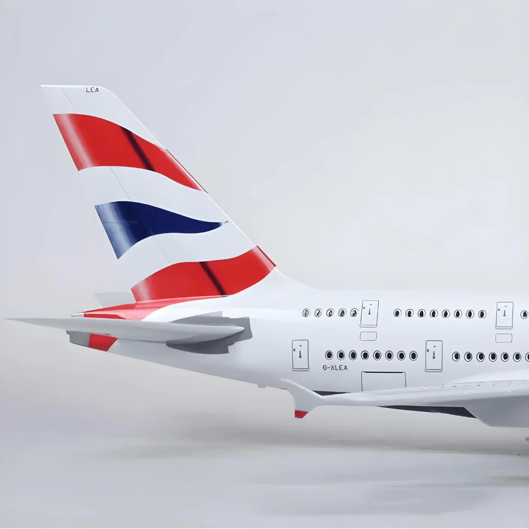 A380 British - Scale 1/160 - 47CM - 18,5 in - Airplane Model - Image 3