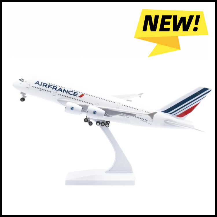 Air France A380 - 30cm - LED & Sound - Airplane Model - Image 4