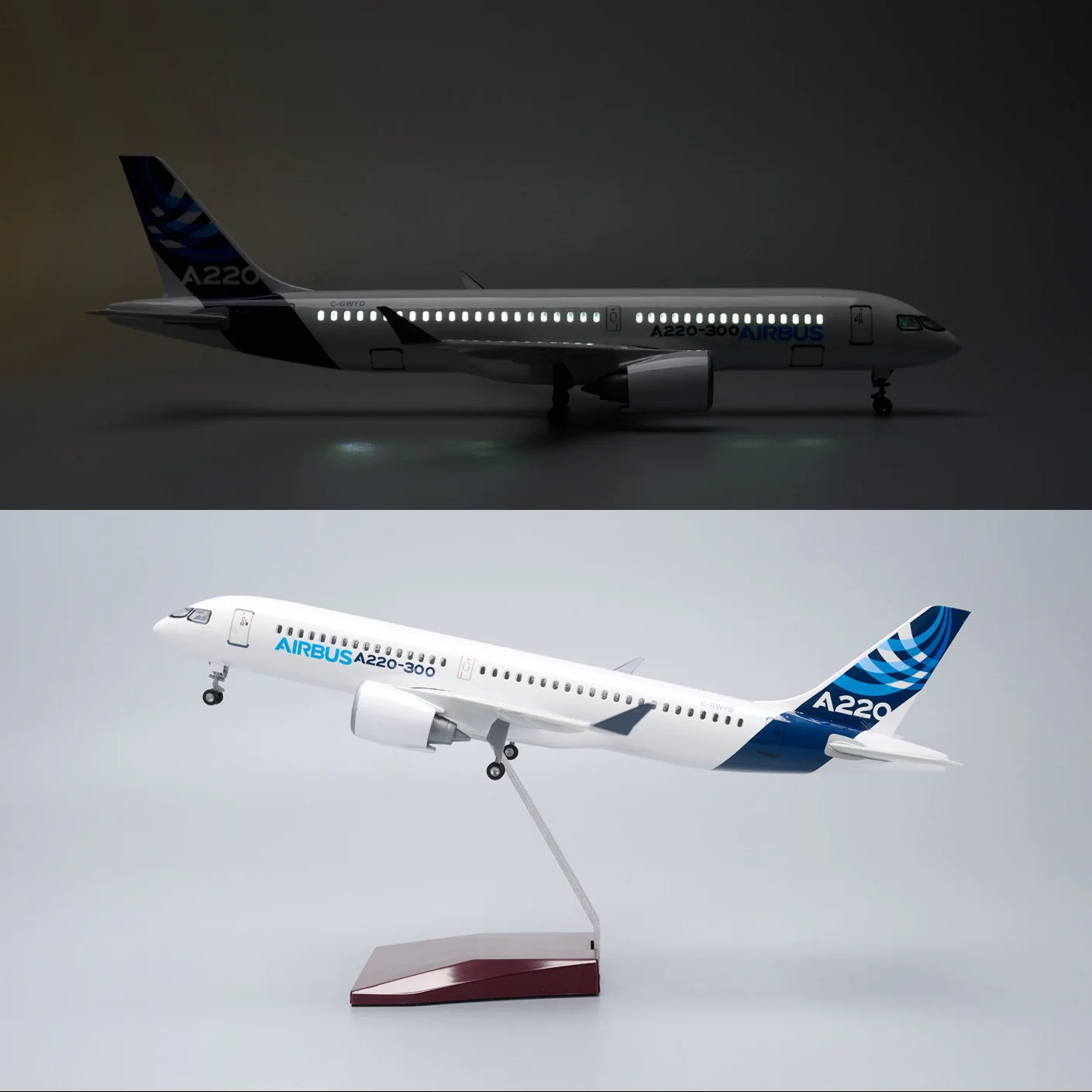 Airbus A220-300 Prototype 1:100 – 38 cm / 15 in – Next-Gen Collector's Edition - Image 5