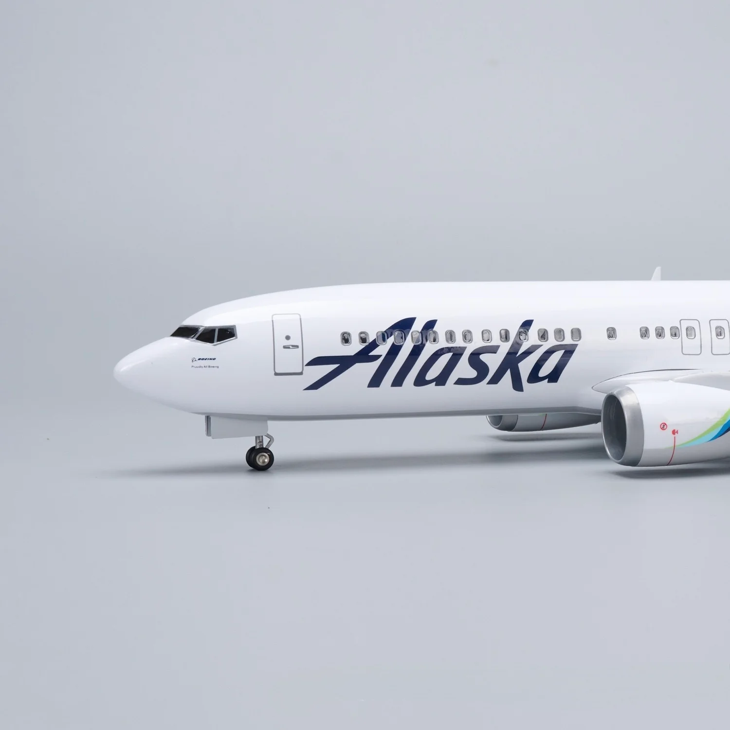 Boeing 737-800 Alaska Airlines 1:85 – 47 cm / 18.5 in – LED Lights - Image 6