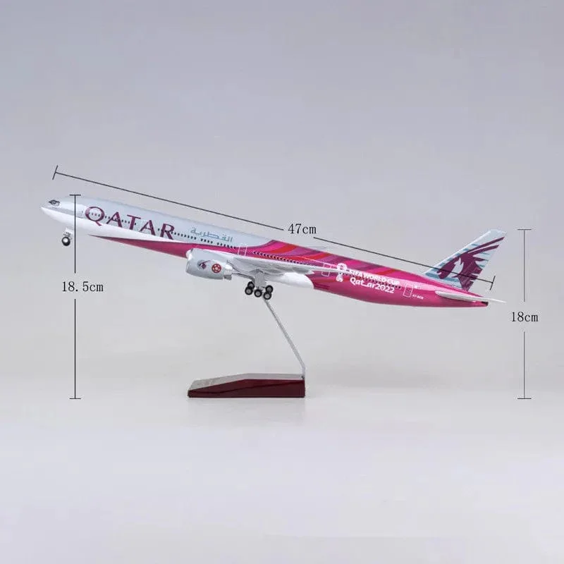 B777 Qatar - World Cup - Scale 1/150 - 47cm - 18.5 in - Image 4