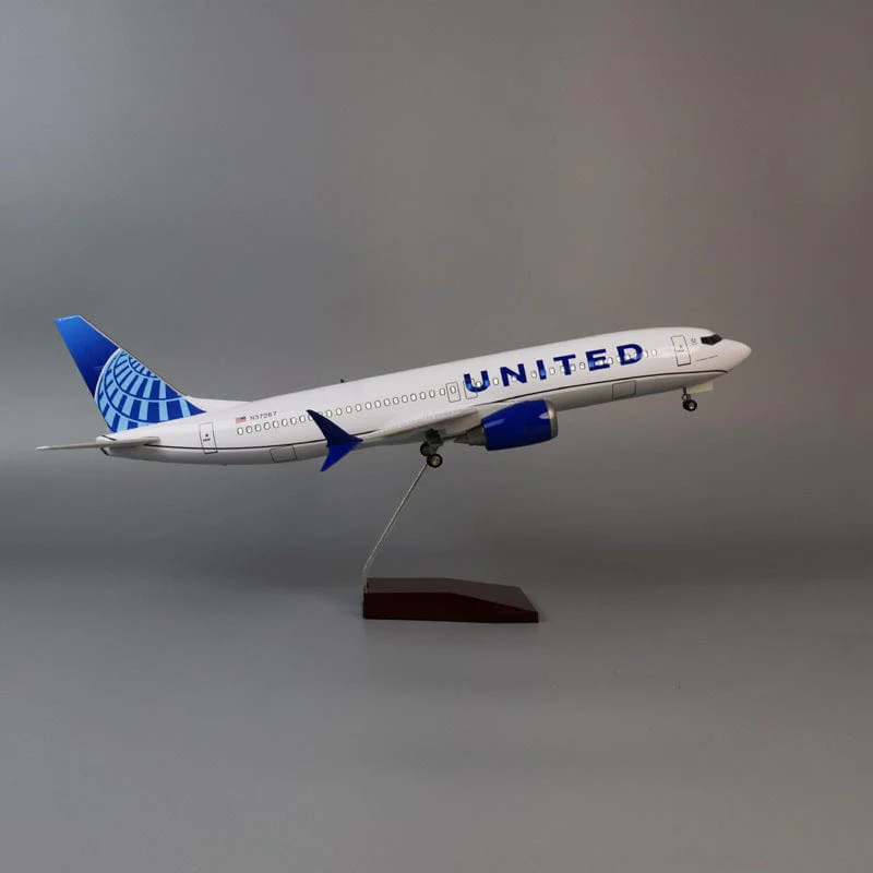 B737 Max United Airlines - Scale 1/80 - 47cm - 18.5 in - Airplane Model - Image 10