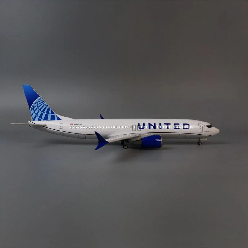 B737 Max United Airlines - Scale 1/80 - 47cm - 18.5 in - Airplane Model - Image 4
