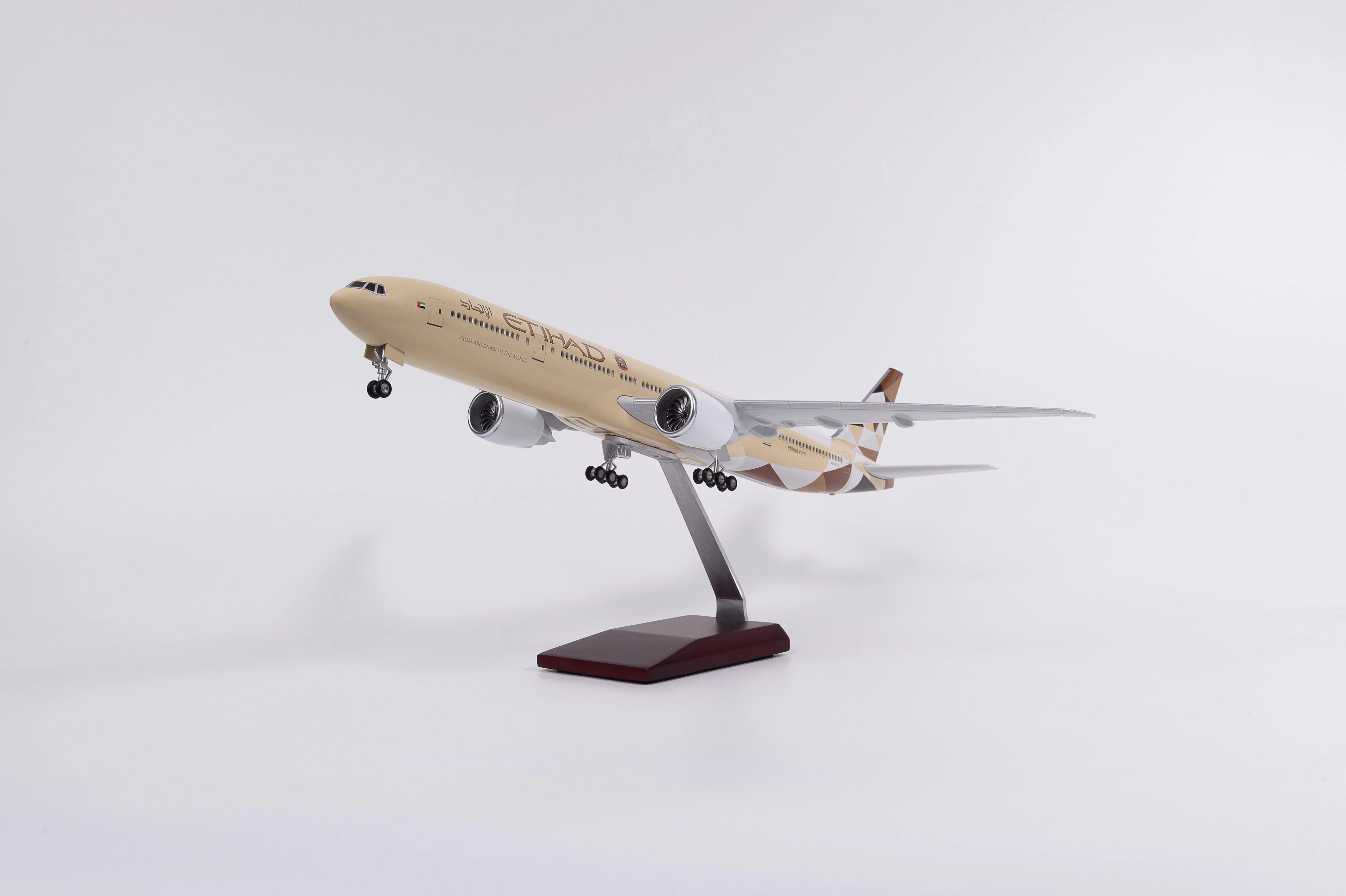 B777 ETIHAD - Scale 1/157 - 47CM - 18.5in - Airplane Model - Image 4