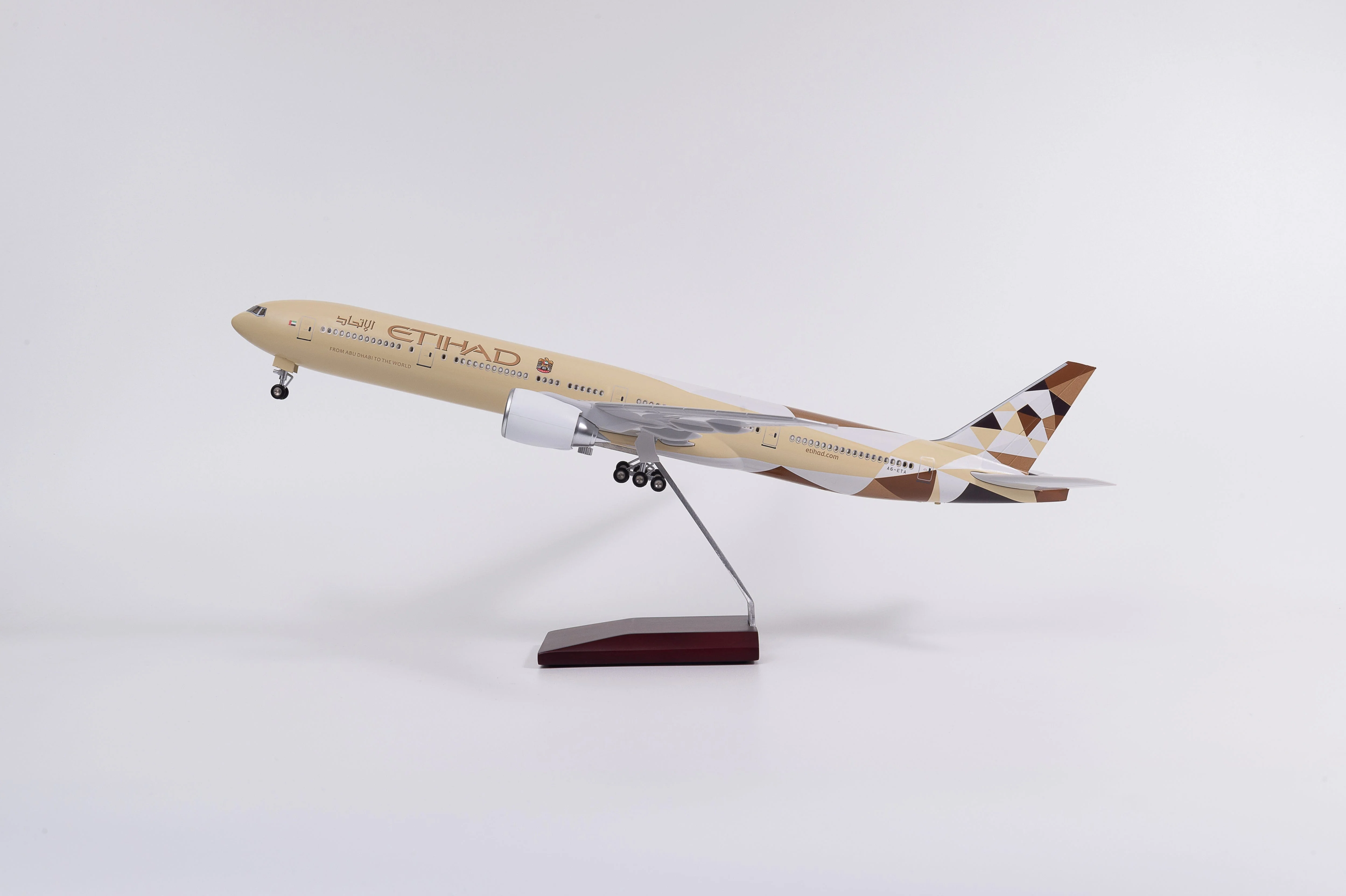 B777 ETIHAD - Scale 1/157 - 47CM - 18.5in - Airplane Model - Image 6