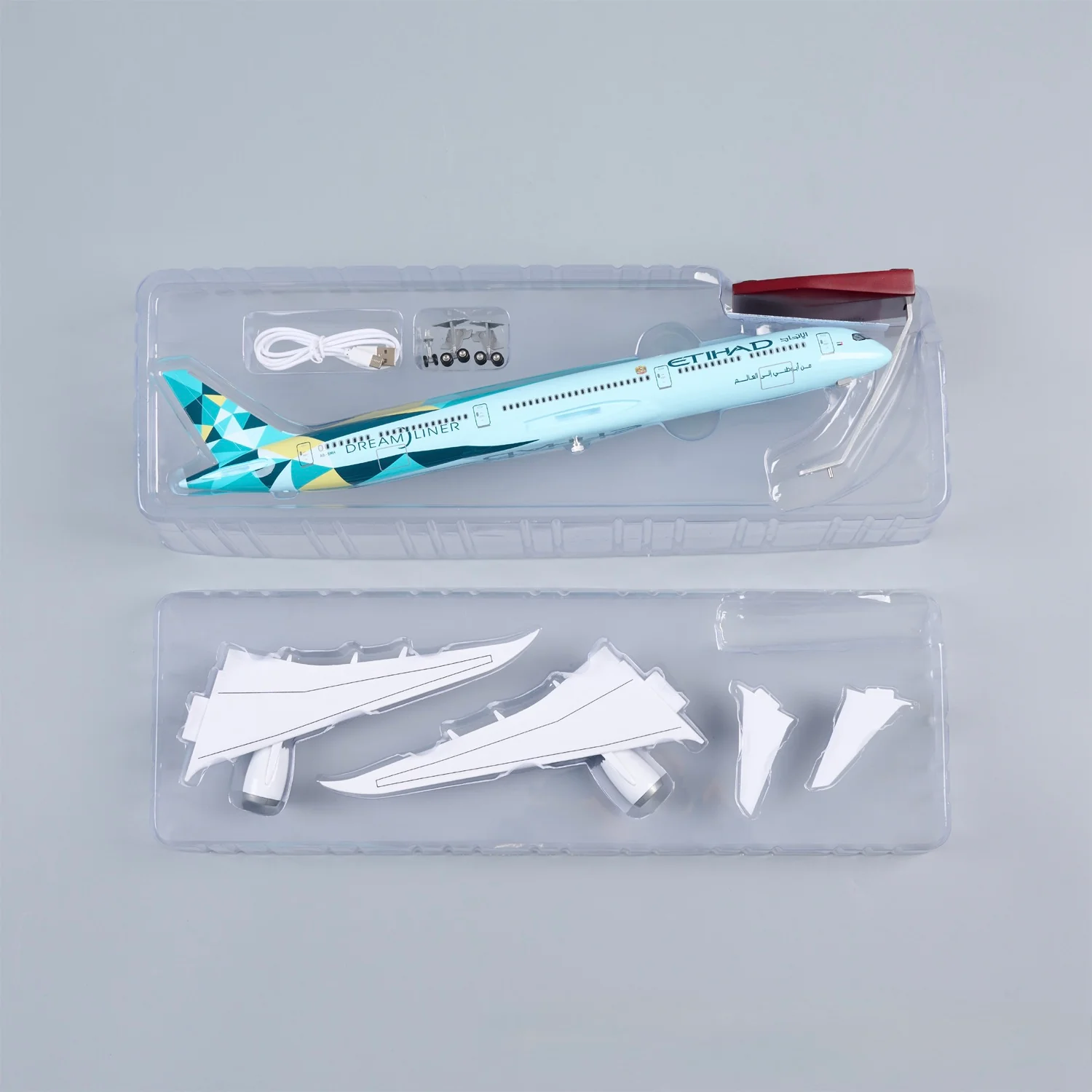 Boeing 787-10 Etihad Airways 1:145 – 47 cm / 18.5 in – LED Lights - Image 9