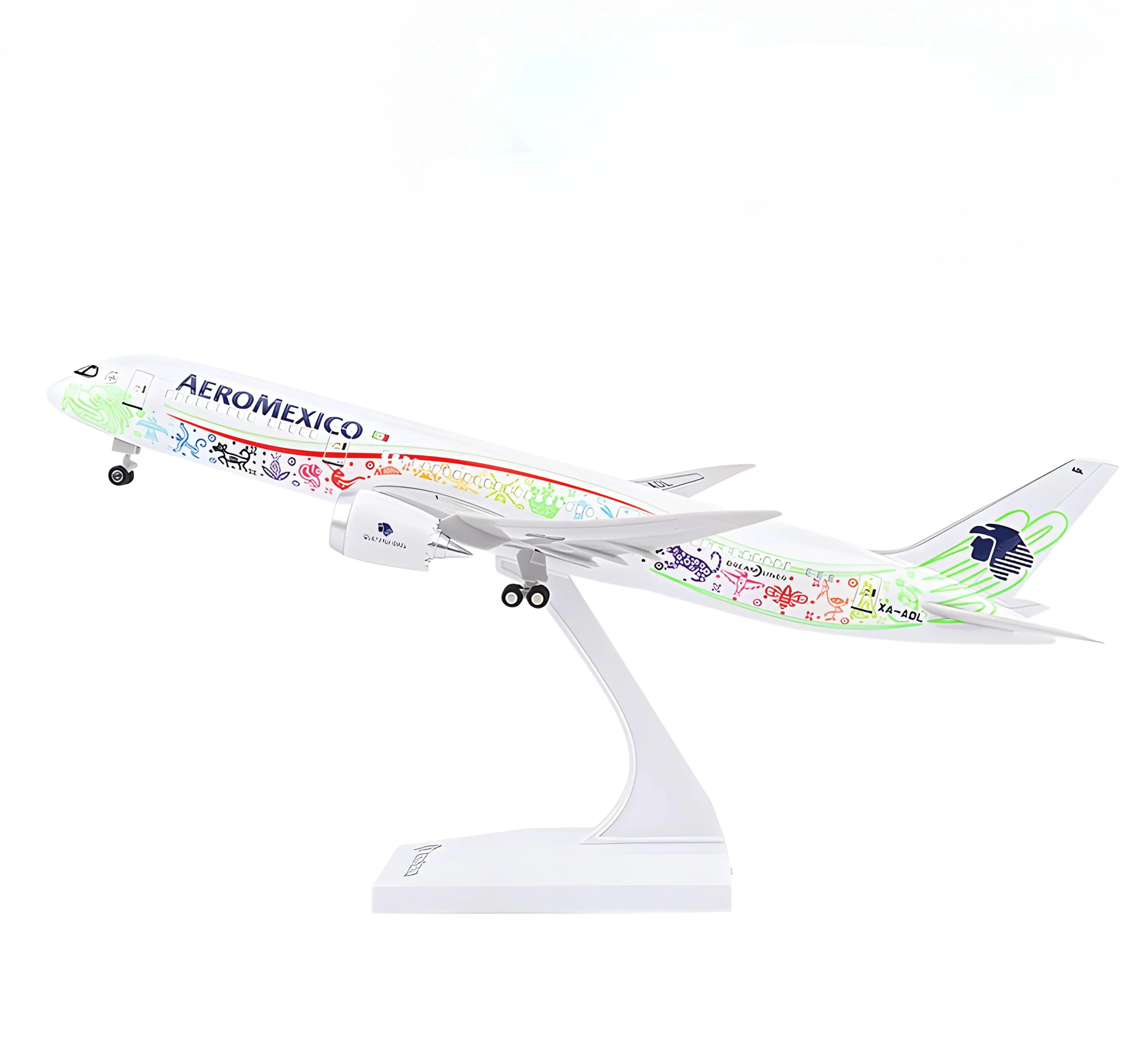 B787 Aeromexico Quetzalcoatl - 30cm - 11.8in - LED & Sound - Airplane Model - Image 4