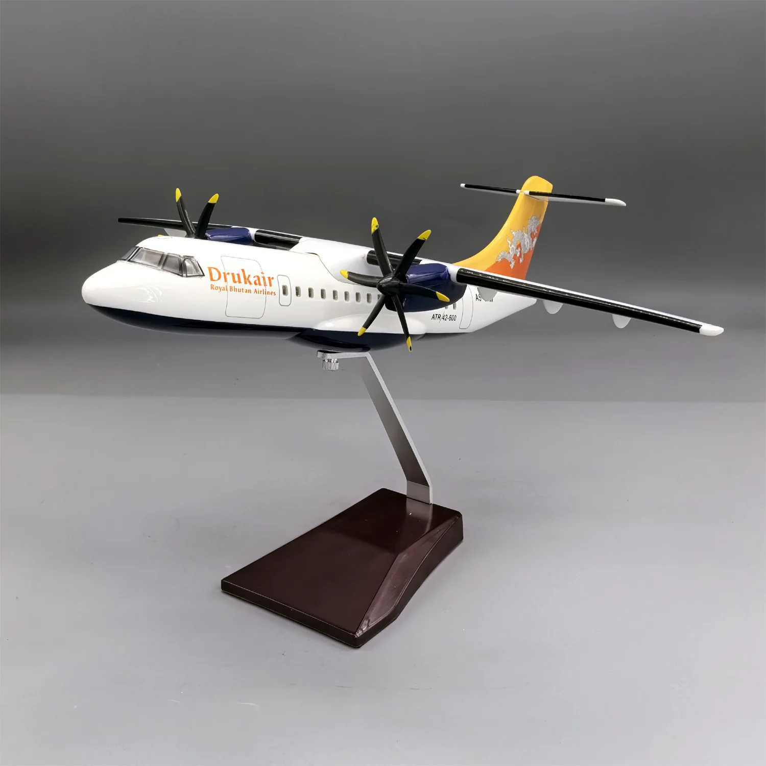 Drukair ATR42-600 Aircraft Model 1:70 Scale - Premium Resin Display with Stand - 32cm/12.6" - Image 2