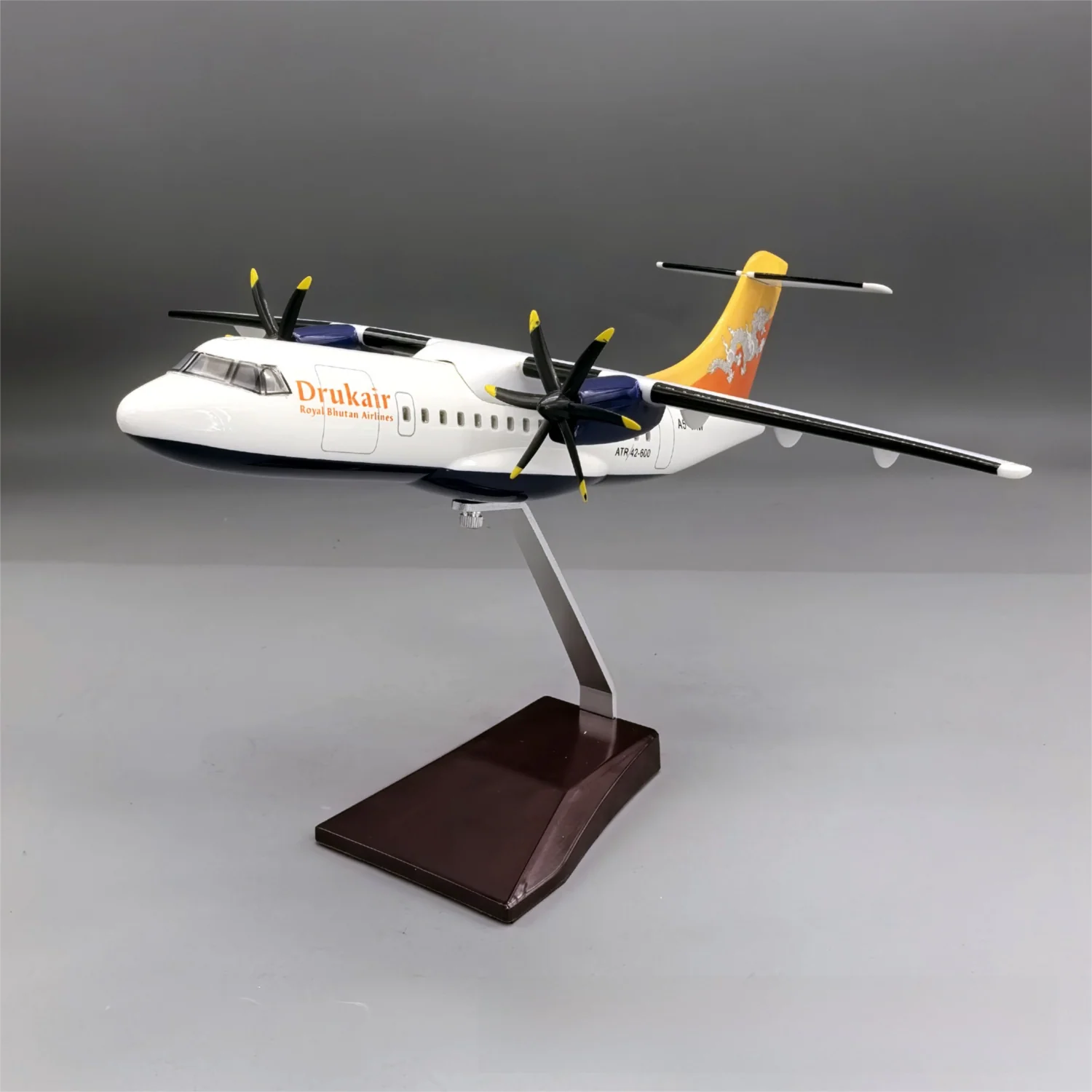 Drukair ATR42-600 Aircraft Model 1:70 Scale - Premium Resin Display with Stand - 32cm/12.6" - Image 6