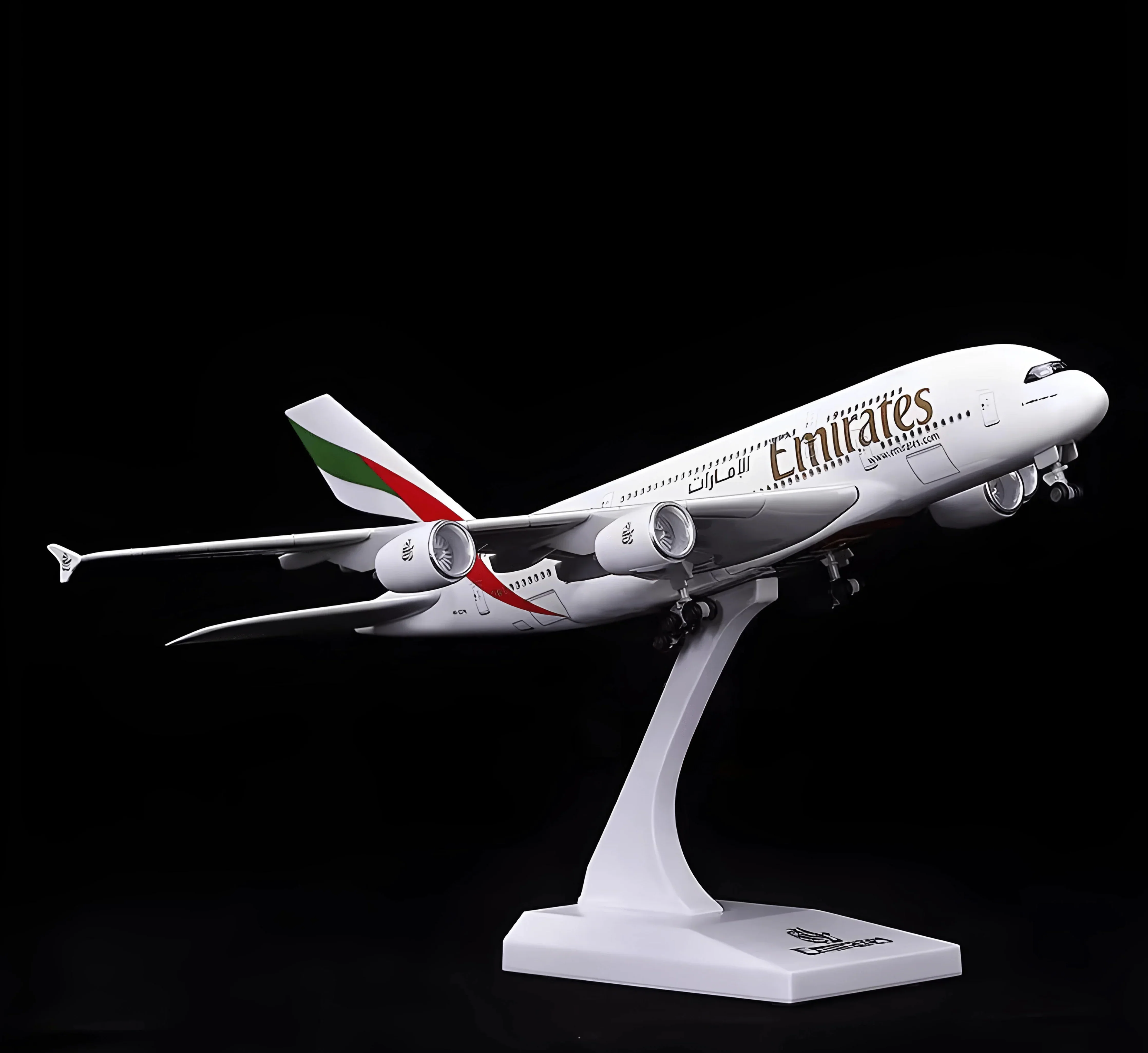 A380 Emirates - 30cm - 11.8in - LED & Sound - Airplane Model - Image 3