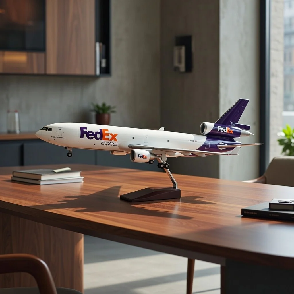 FEDEX MD-11 McDonnell Douglas – Scale 1:130 – 47 cm/18.5 in – ABS Resin - Image 3