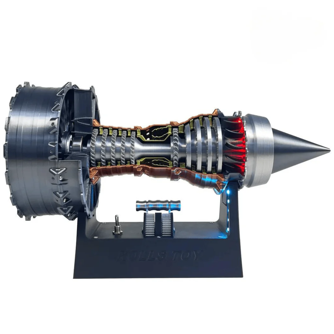 Interactive Rolls-Royce Aero Turbojet Engine Model with LED Lights - Turbine - Image 4