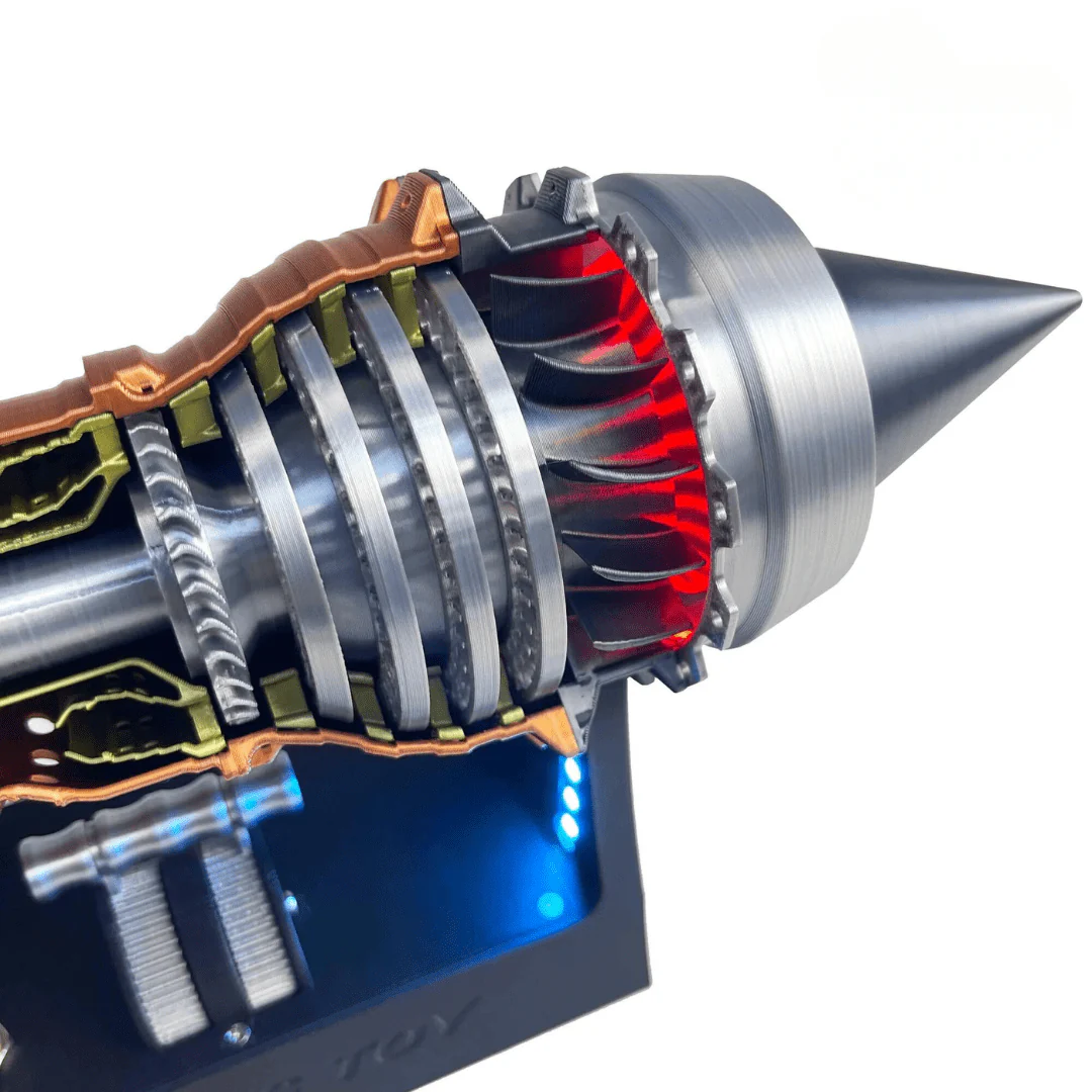 Interactive Rolls-Royce Aero Turbojet Engine Model with LED Lights - Turbine - Image 5