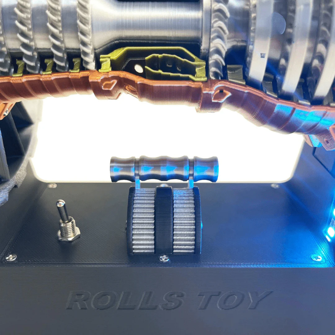Interactive Rolls-Royce Aero Turbojet Engine Model with LED Lights - Turbine - Image 7