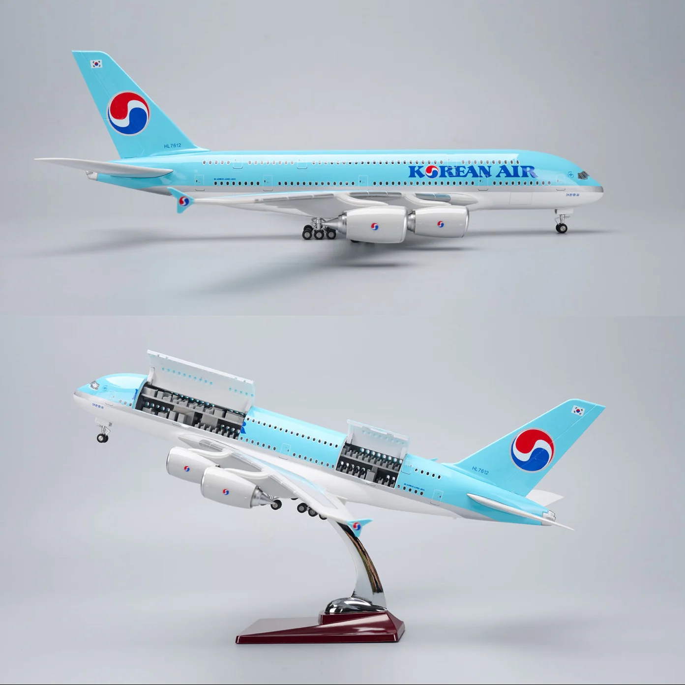 Korean Air Airbus A380 1:160 – 45.5 cm / 17.9 in – Opening Cabin Interior - Image 6
