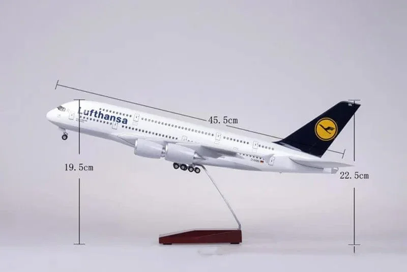 A380 Lufthansa - Scale 1/160 - 46cm - 18.5 in - Airplane Model - Image 6
