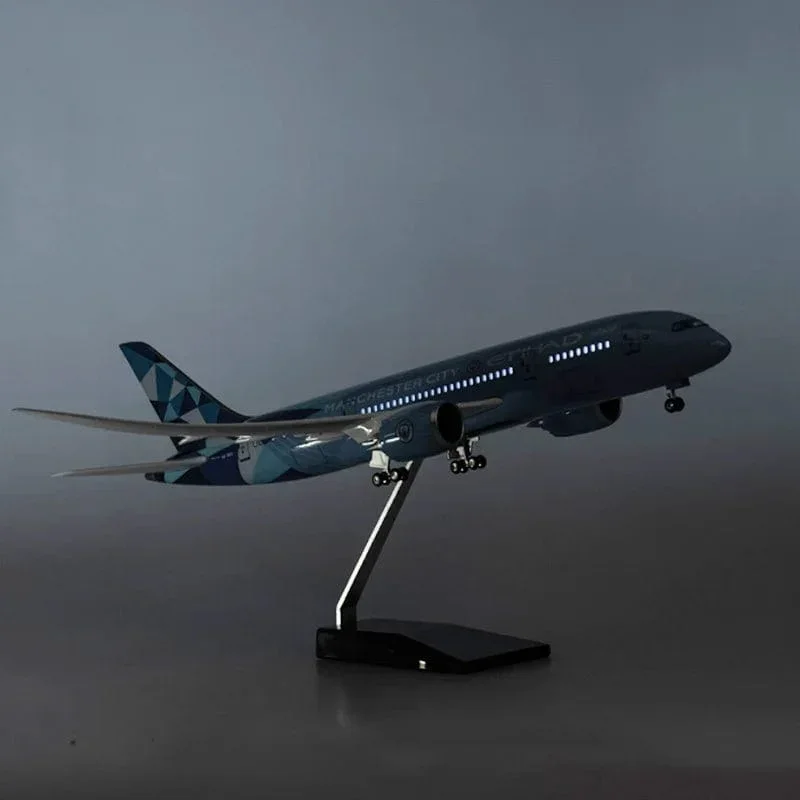 B787 Manchester City - Etihad - Scale 1/130 - 43cm - 16.9 in - Airplane Model - Image 11