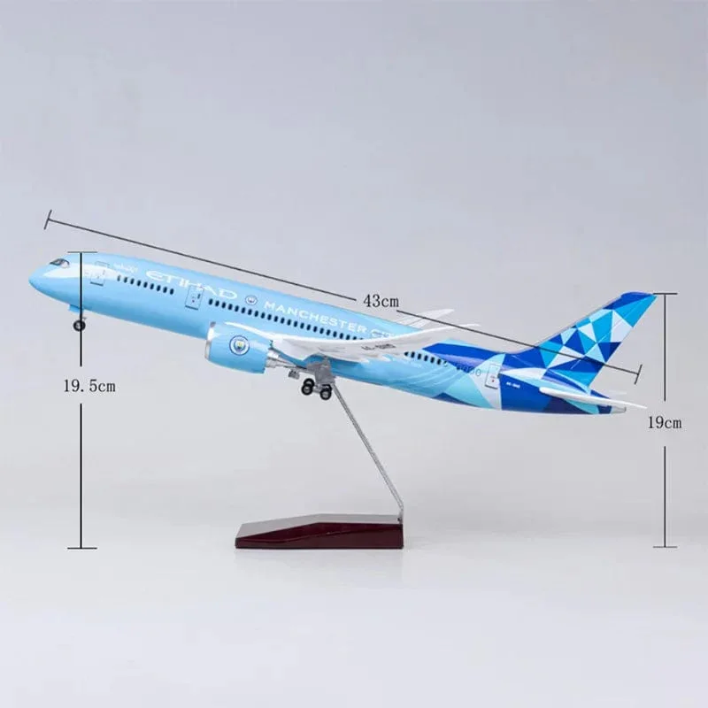 B787 Manchester City - Etihad - Scale 1/130 - 43cm - 16.9 in - Airplane Model - Image 8