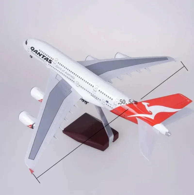 A380 Qantas Airline - Scale 1/160 - 47cm - 18.5 in - Airplane Model - Image 5