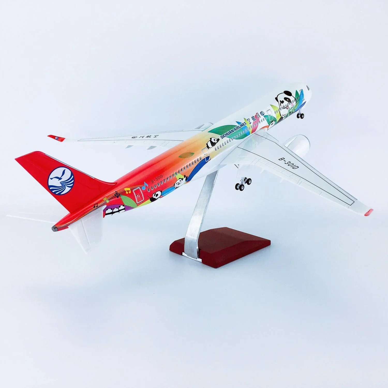 A350 Sichuan Panda  - Scale 1/142 - 47cm - 18.5in - LED Optional - Image 3