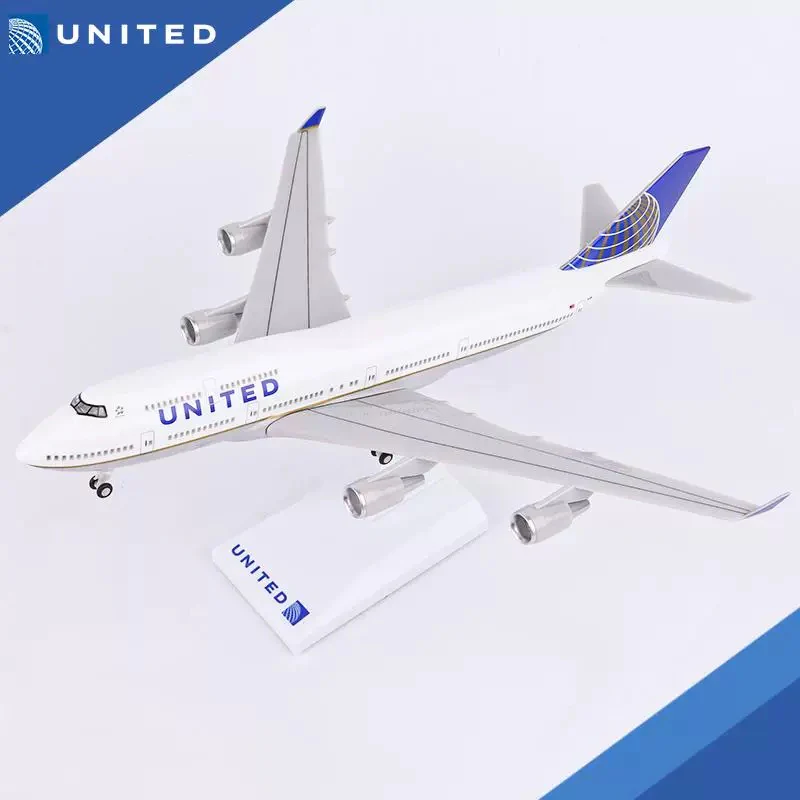 Boeing 747 United Airlines 30cm - 11.8in - LED lights - Airplane Model - Image 4